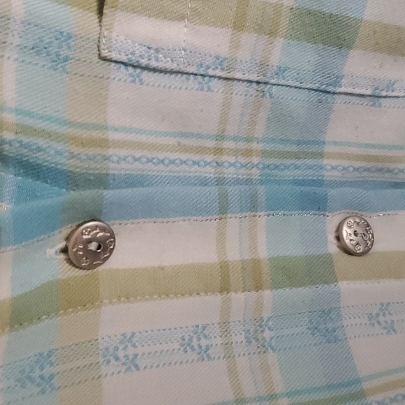 Alfred Dunner Womens Button Down Collar Long Sleeve Plaid Top - Picture 4 of 12